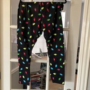 Leggings Festive Light Print Pants